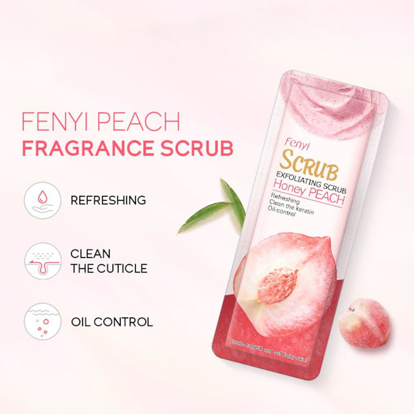 Radiance Ansiktsskrubb Persika Rengör & Exfolierar I1G7