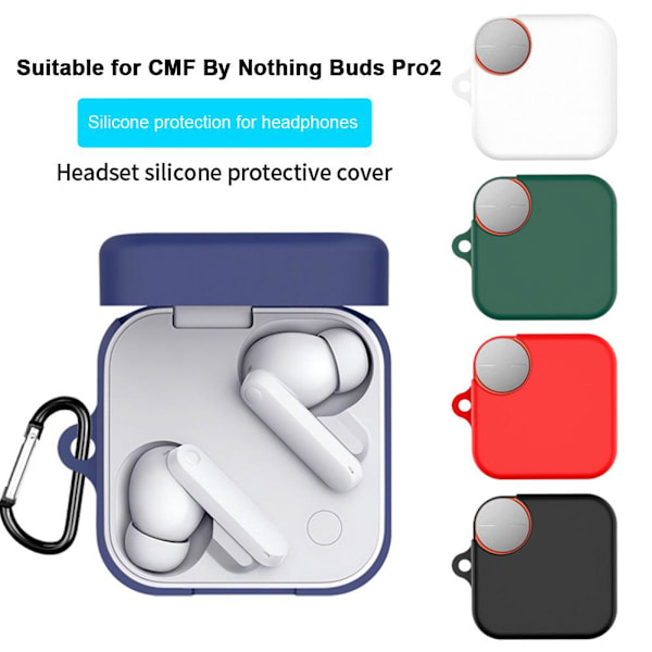Skyddsfodral för hörlurar till CMF BY Nothing buds Pro2* S6E6 Red 1set
