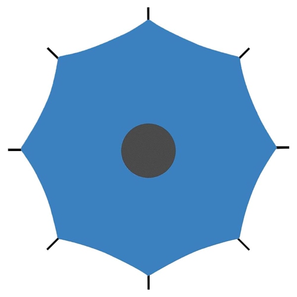 Solskydd för barn utomhus trampolin multifunktionellt väder nät 12FT onesize