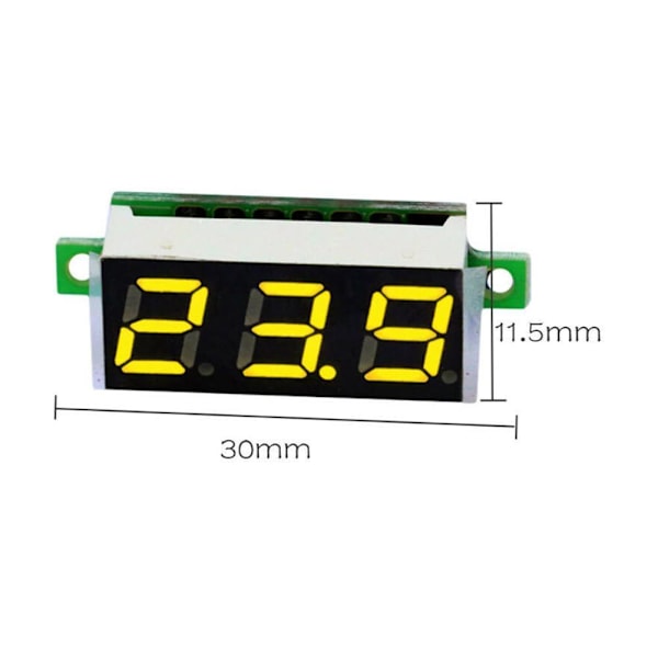 Mini LCD Digital Voltmeter Spänningsmätare Panel Volt Tester Monitor*. blue One-size