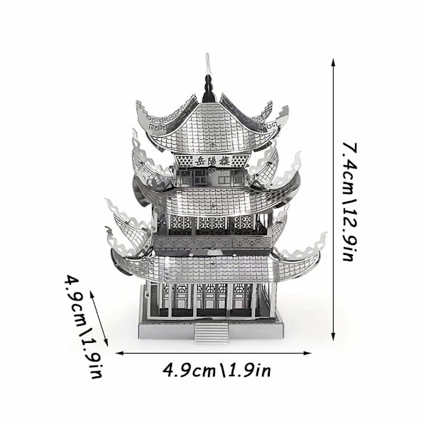 3D Metall Pussel Yueyang Torn Modell Kit DIY Montera A5 Pussel F5A3 Hot Z9R4
