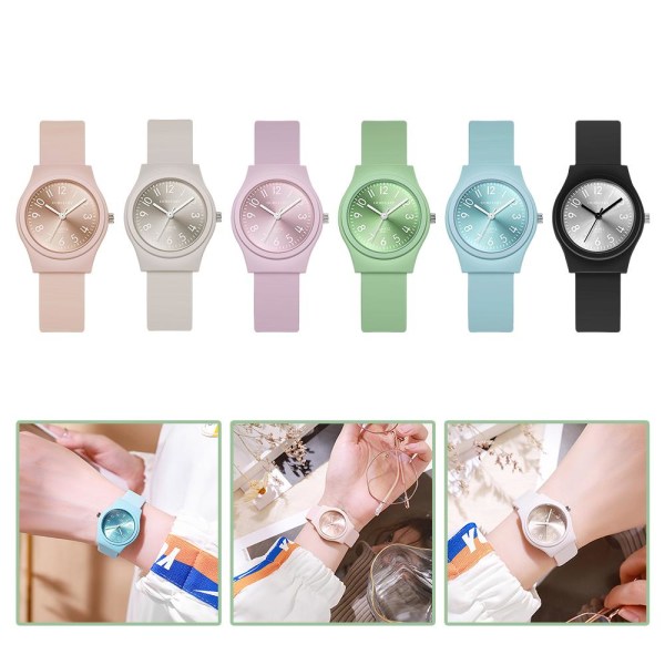 Watch Digital Candy Color Mode Casual Silikonkvarts Pink One size