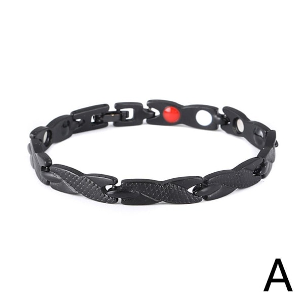 Magnetisk Läknings Terapi Artrit Armband Hälsosam Viktminskning Smärtlindring .ny Golden One size
