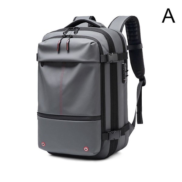 Vacpack Ryggsäck, Expanderbar Ryggsäck Med Vakuumkompression, Stöldskydd Vacpack Rese Vakuum Ryggsäck, Res med Lätthet och Maximera Utrymmet gray onesize