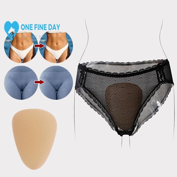 1/hudfärg Återanvändbar Spårlös Osynlig Svamp För Kvinnor Leggings Badkläder Träningskläder M8v8 BeigeB 1set