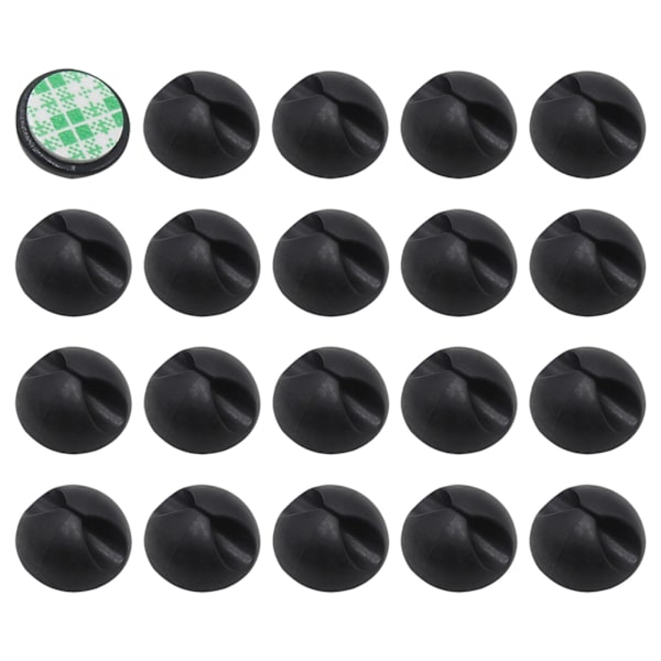 10/20 st Svart Bil Kabelhållare Fästen Självhäftande Klämma B7D2 B 20pcs
