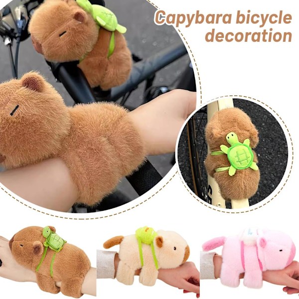 Kapybara Cykeldekoration Landsvägscykel Mountainbike Snäppdocka Armband Plyschleksak Cirkel Slap B1t2 Capibara 1pc