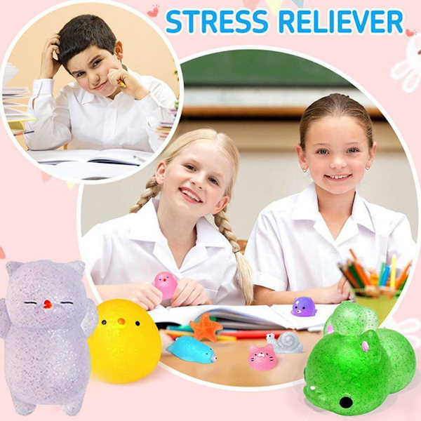 Mochi Leksaker Djur Squishies Party Favörer Stress Relief A6D4