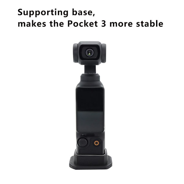 För OSMO Pocket 3 Förstorad Stödbas Fäste Handhållen Gimbal Bas Stabil I6T2