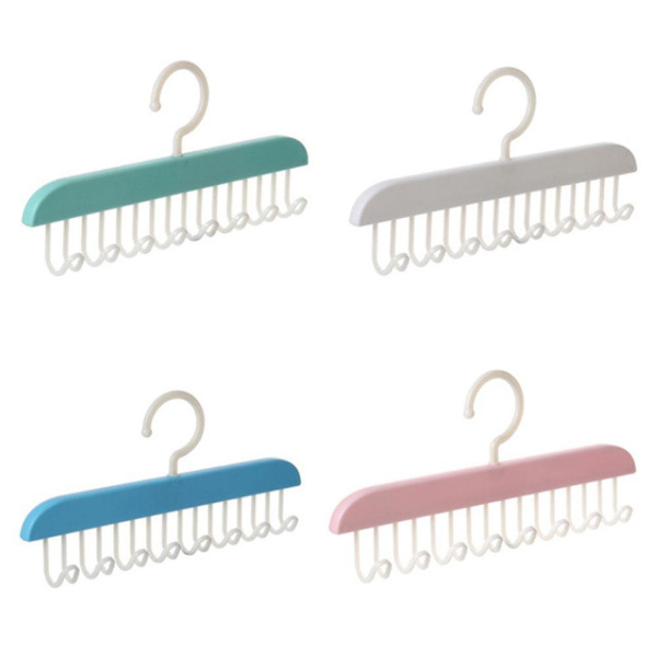 Anti-halk Multi Hook Klädhängare BH-hängare Halsduksorganisatör Krokar Sparar US2024 white 1PC