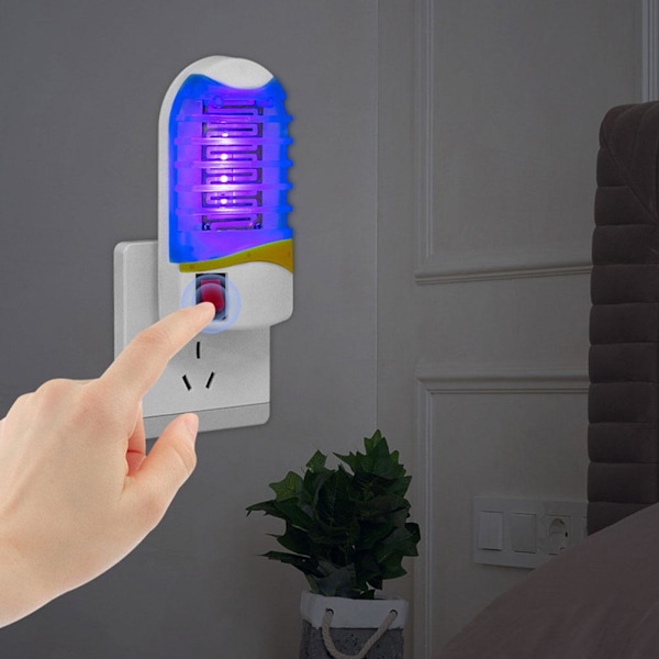 LED Elektrisk UV Myggdödarlampa - Flug Insekt Q Fälla Zapper H2F4