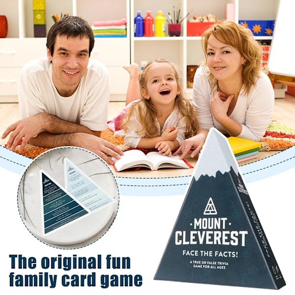 1/2x MOUNT CLEVEREST - Original Edition Kortspel Jul Trivia Rolig Familj F0 BlueA 1pcs