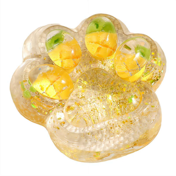 Kattfot Klämleksaker, Kattfot Kläm Silikonleksak, Taba Squish y Paw, Färgglada Paw Squish y Leksaker, Mjuka Klämmar Fidget Leksak För Stresslindring strawberry 1pcs