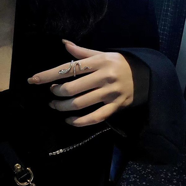 Ormringar Cubic Zirconia Smycken För Kvinnor Fest Justerbara Ringar Gåva U0N3