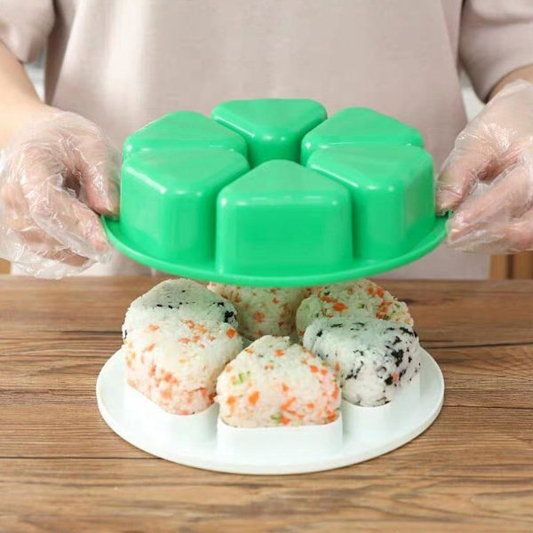 Onigiri Form Triangel Bento Box Japansk Sushi Tillverkning Sushi Kit Sushi Form SP white One size