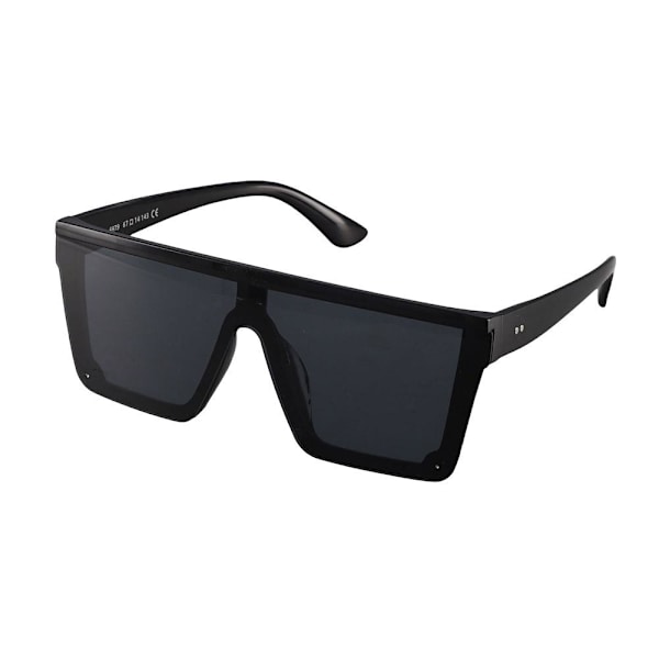 Dam Solglasögon Fyrkantiga Överdimensionerade Lyx Fla Lot B6 black One-size