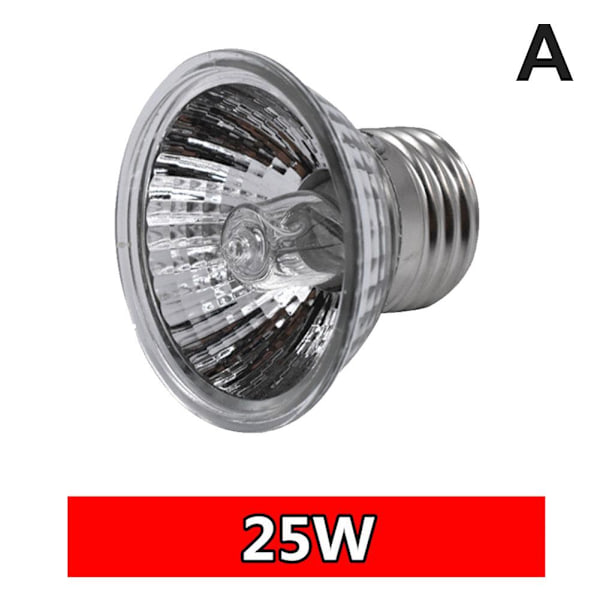 UVA+UVB 25W-75W Reptil Värmelampa Solplatslampa För Sköldpadda Ödla UK NY 50W 1pcs