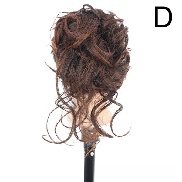 Natural Clip on i Messy Bun Hair Piece Extension Hair Claw Clip Light Brown one size