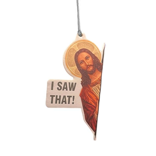Julgransprydnader, Jesus Jag Såg Det Hängande Bil Luftfräschare, Roliga Bil Luftfräschare Hängande Dekorationer, Jeffrey Epstein Bil Luftfräschare C 1pcs