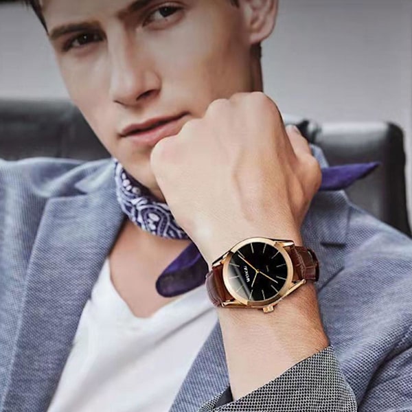 Sport Quartz Klockor Lämpliga För Män Wokai Herr Quartz Klockor Affärs- Och Lyxstil A8A4 A One size