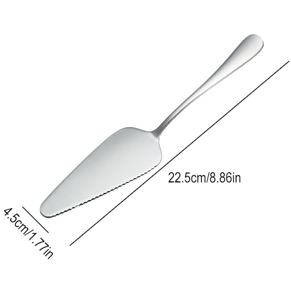 Tårtspade Paj Pizza Spatel Skyffel Skärare Skiva XPA Dessert `AU. silver one-size