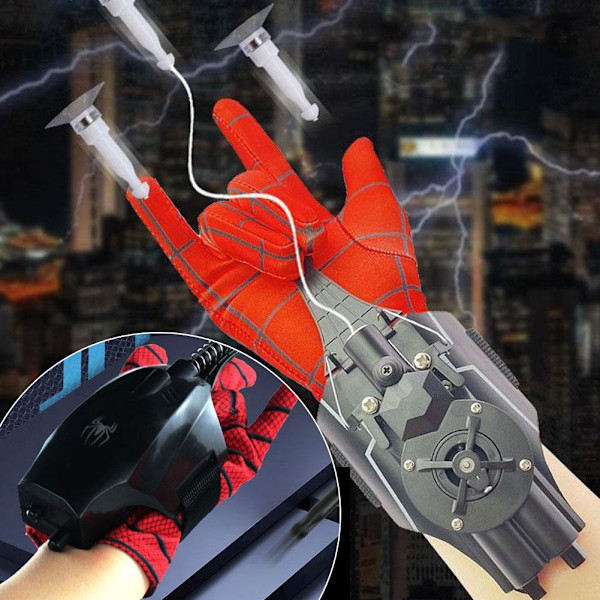 Cosplay Web Shooter Leksak Supercoola Leksaker För Pojke Web Shooter Leksak Siktande Rörelseleksak Presentleksaker För G3j0 black one-size