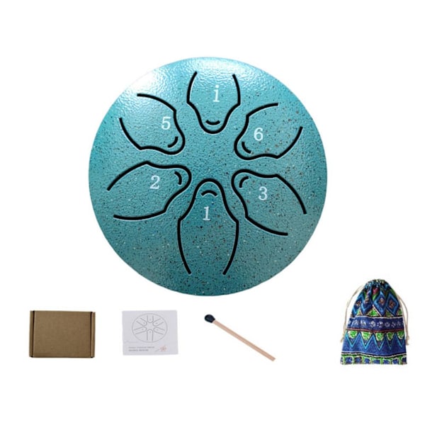 Regntrumma för Utomhus Trädgård, Regntrumma för Utomhus När Det Regnar, Stål Tongue Drum Regnklocka, Regntrumma för Utomhus, Mini Handpan Trumma In green onesize