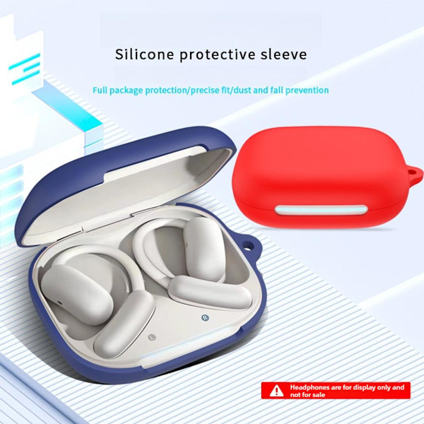 Silikonskyddsfodral för Soundcore Aero FIT 2 S4K5 D8H6 Black 1set