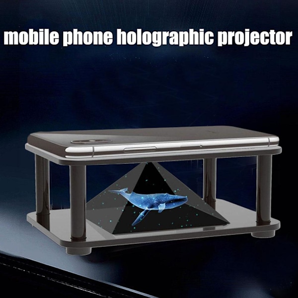 3D Holografisk Display Ställ Projektor Mobiltelefon Hologram Fäste