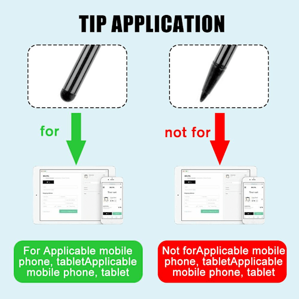 Universal Aktiv Stylus Touch Screen Penna För IOS Android Telefon Surfplatta black One-size