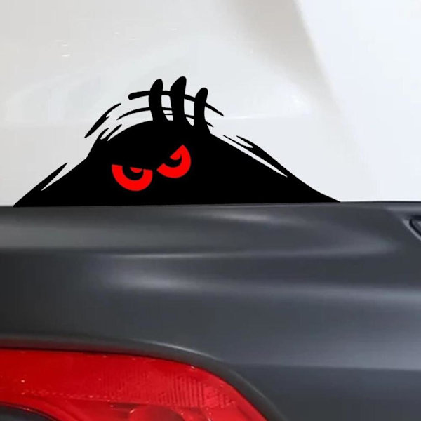 Vattentätt Självhäftande Bilklistermärke Repskydd Dekoration Auto Stora Tittande Bilögon Styling P6Y8 blackB B