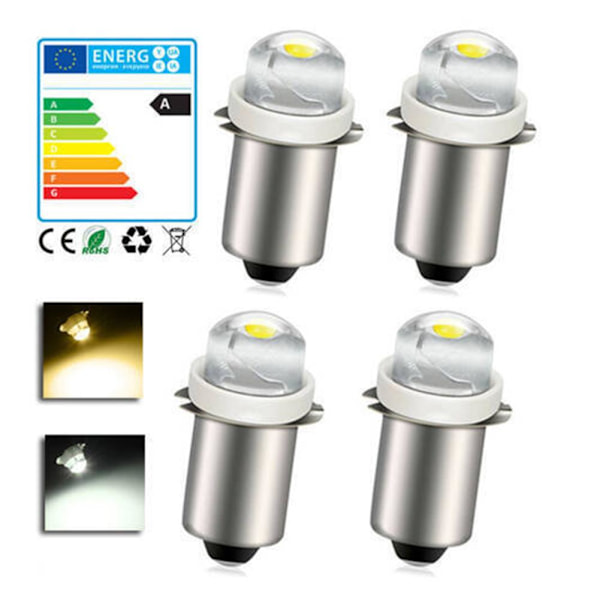 P13.5S LED Ficklampslampa 3V 4.5V 6V DC-Glödlampsersättning Ficklampslampor AU 6V cool white
