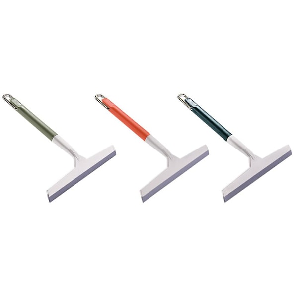 Mjuk Badrums Glas Skrapa Fönsterputsare Borste Fönsterskrapa Dusch Badrum S2t6 Light green 1pcs