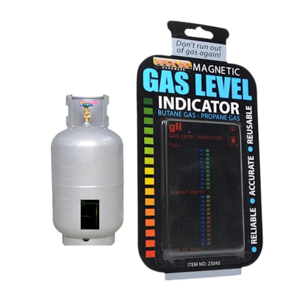 Magnetisk Gasflasknivåindikator, Gasbehållarnivåindikator Magnetisk Mätare Flaska, Indikator Mätare Husbil Rese Grill