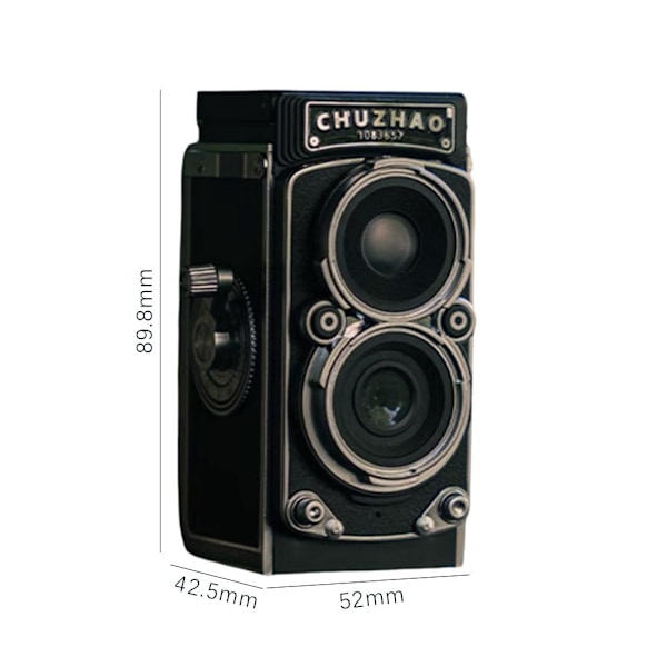 Initial Fotosimulering Dubbel Reflex Digitalkamera Mini Portabel Liten Ccd Retro R7t2
