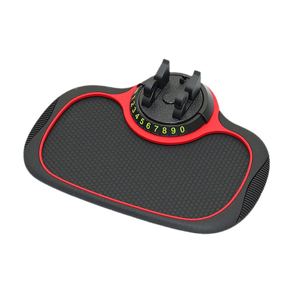 Biltelefonhållare Pad Mat - Anti-halk Dashboard Pads 3 i 1 Bil D red one size