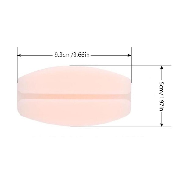 Mjuka silikon-bh-bandskuddar för kvinnor, avlastar smärta i axlarna white one size