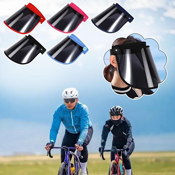 Cykla Med En Tom Hög Hatt Utomhus Solhatt 5 Färger K5v1 Red 1pcs