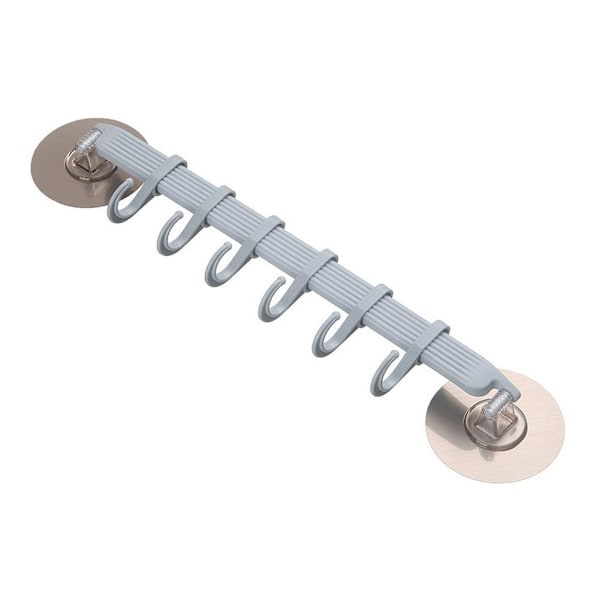 6 Krokar Vägg Vakuum Rack Sugkopp Handduk Badrum/Kök Hållare Sugpropp R3N8 blue 1PC