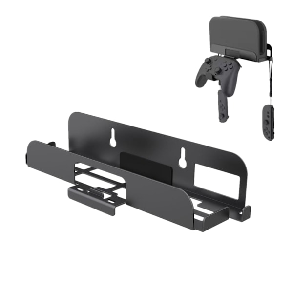 Väggfäste för Switch 2, Metall Väggmonterat Hållarfäste för Switch 2 Spelkonsol, Utrymmesbesparande Vertikalt Ställ Väggmonteringsförvaring