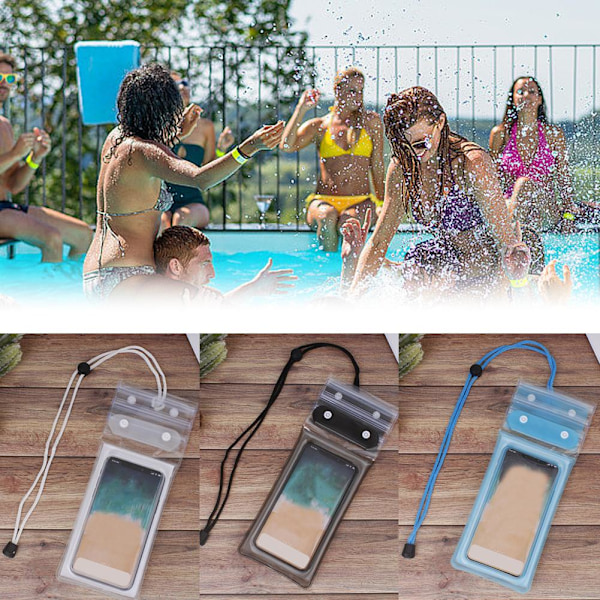 Vattentätt Flytande Fodral Torr Väska Skydd För iPhone 2025 Mobiltelefon X7O5 blue 1pcs