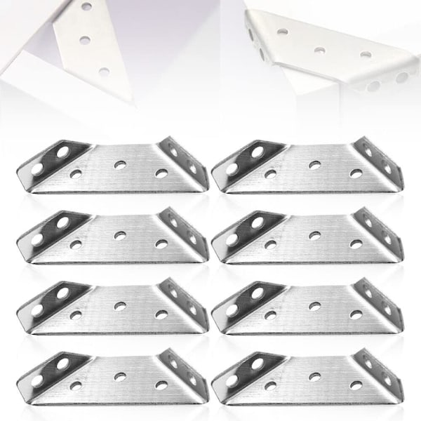 Triangel Fäste Möbelstöd Förtjockad Universal Q4E3 silveryA one-size 8pcs
