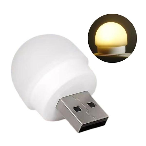 SUCADA USB-kontaktlampa, liten minilampa för böcker, mininattlampa med LED white light one-size