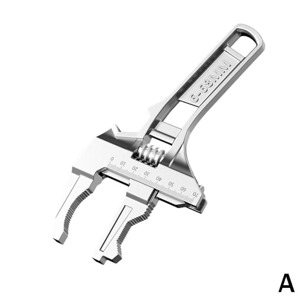 Universell Reparationssats Stor Öppning Rörtång Mutter Nyckel Justerbar Skiftnyckel för Badrum Handverktyg Hemreparation Black One size
