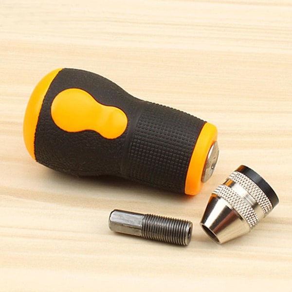 Bärbar Mikro Mini Liten Handborr + 10st Borrverktyg 08-30mm, Bits Set❈