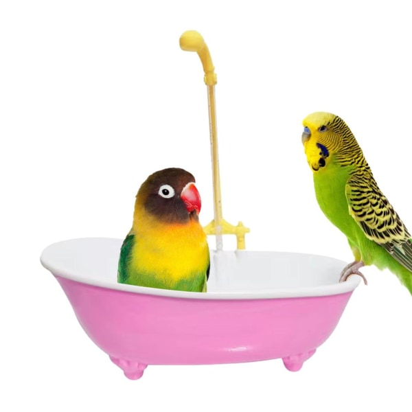 Fågelbadkar Papegojabadfontän inomhus Automatiskt badkar med green one
