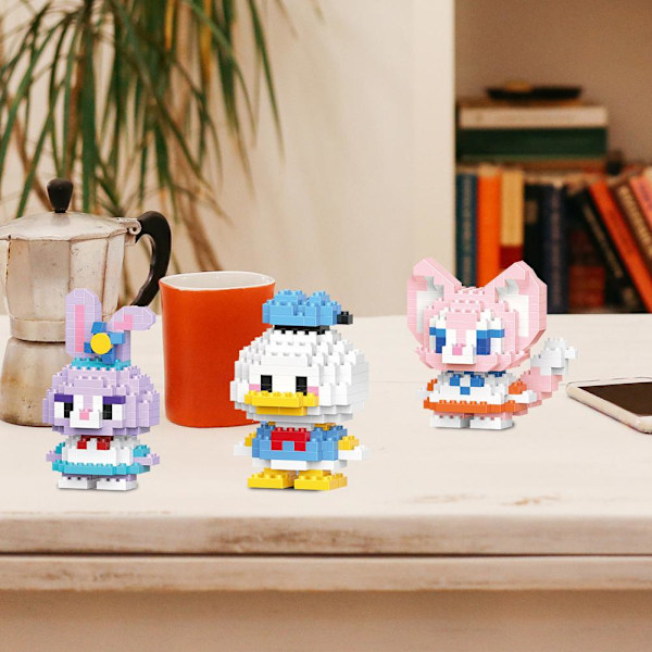 Pedagogisk Byggleksak för Barn med Mikropartiklar, Tecknad Modell, Pussel, Pojkleksak W2 Stitch 1set
