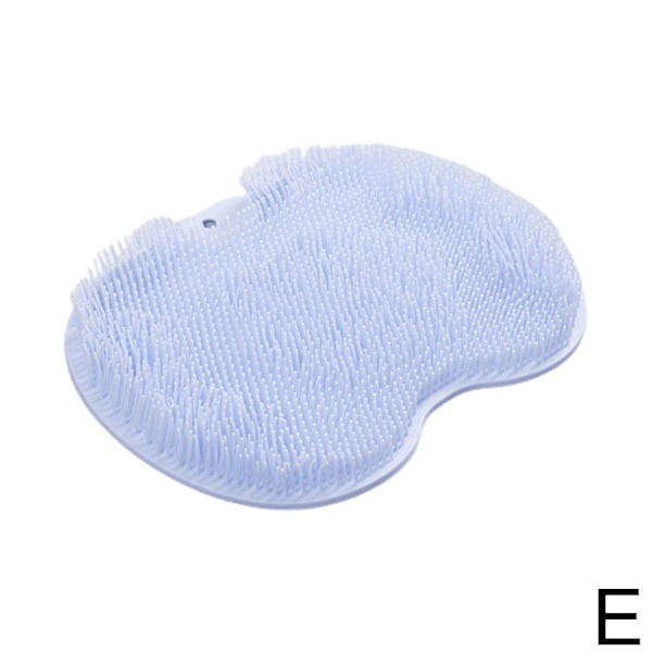 Silikon duschfot skrubber rygg kroppsborste-massager pad matta C blue One-size