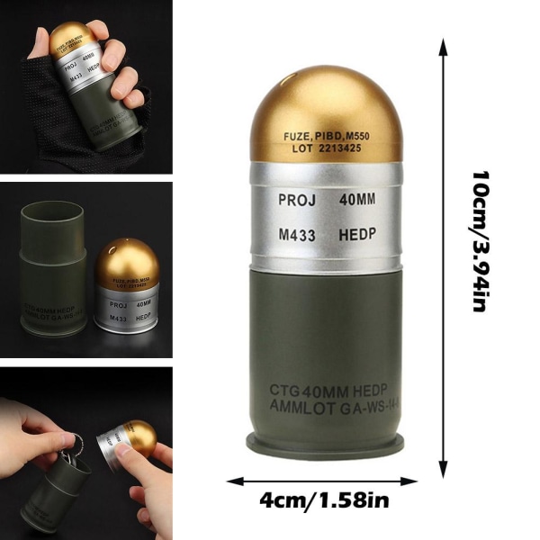 M433 HEDP 40 mm patron Dummy Granat Model Collection Toy Mini 1pcs one-size