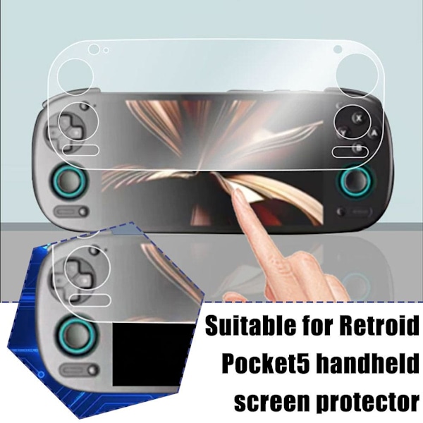 Skärmskydd i glas för Retroid Pocket 5 Pro, skyddsglas Fil≮ for rp5 1set